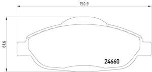 Jeu De Mâchoires De Frein Arrière BLUE PRINT ADH24113 – Compatible Suzuki Jimny, Honda CR-V I, HR-V